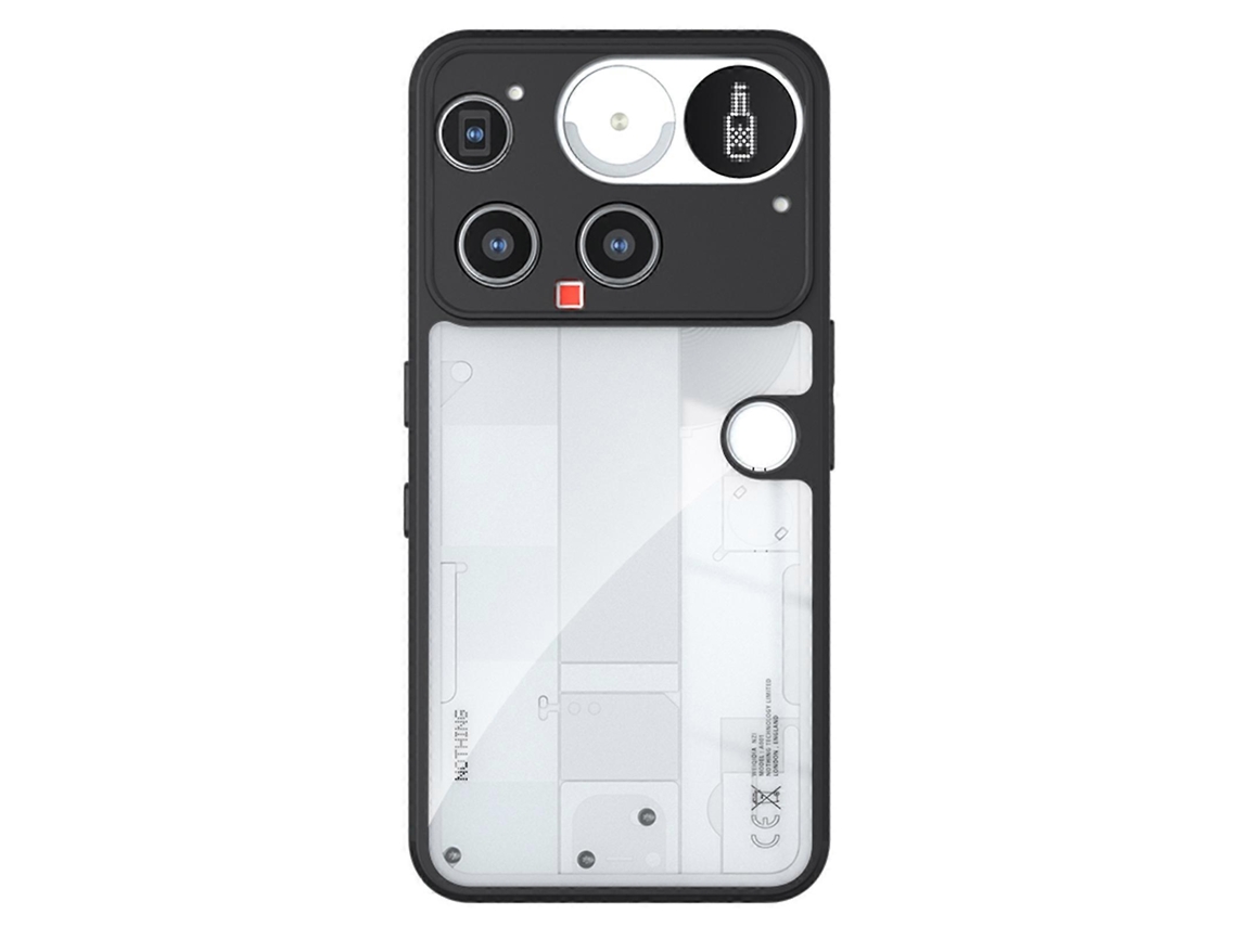 Tkdaddy For Nothing Phone (3) Capa 5g Tpu Pc À Prova De Choque Transparente Para Telefone