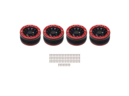 Mali 4pcs 1.9in Aro de Roda Rc Cnc Liga de Alumínio Beadlock Hub para Carro Rc 1/10 Track Axial Scx10 90046 Mst