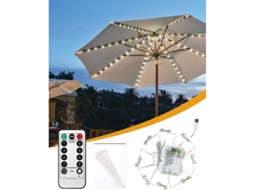 Luzes De Guarda-chuva Para Pátio Com 8 Modos E Controle Remoto À Bateria/usb