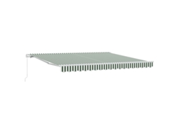 Conjunto 1 Toldo Retrátil Vidaxl Verde Poliéster (400 × 300 Cm)