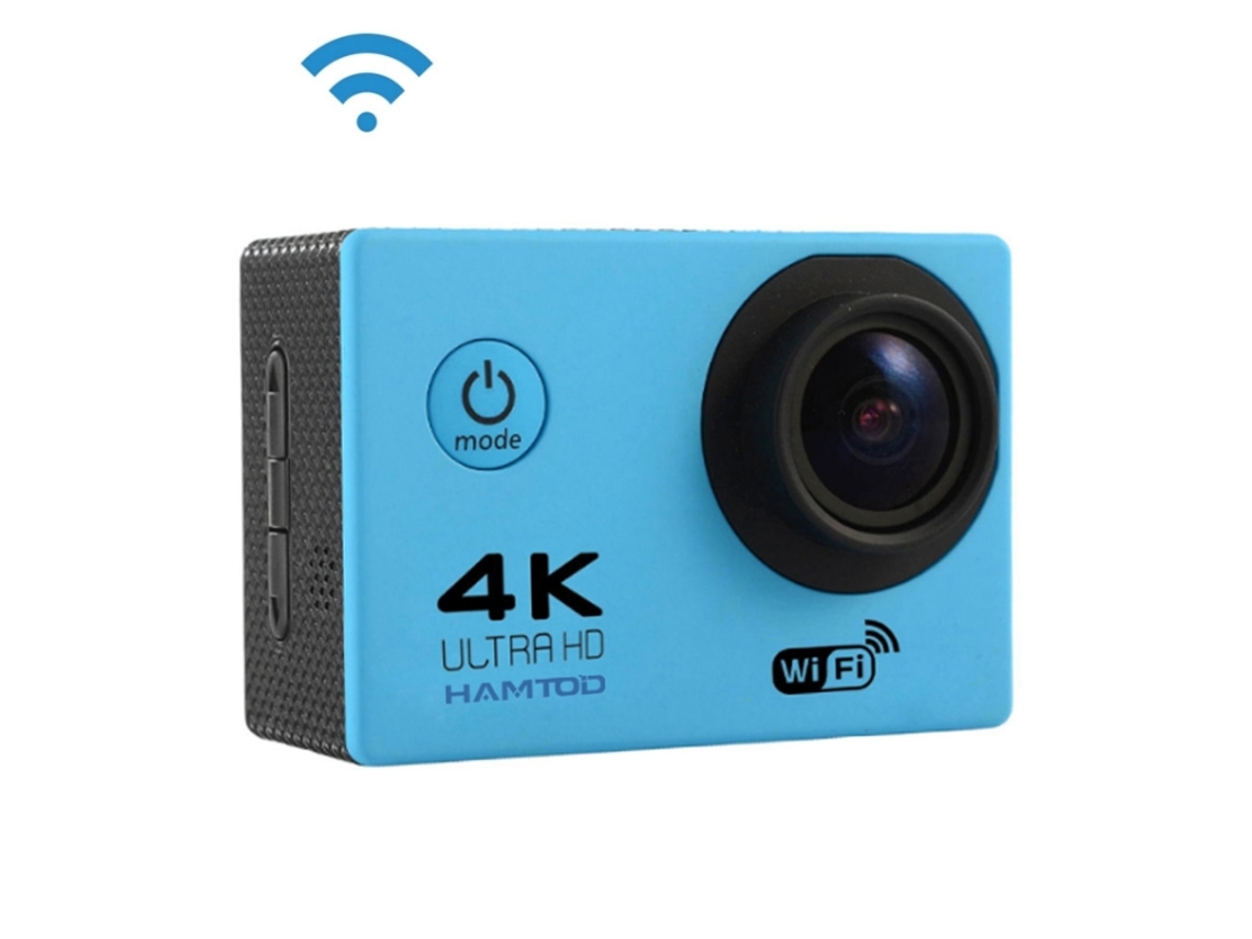 Halinuia Câmera Esportiva Hd 4k Wifi Tela Lcd 2,0 Polegadas Lente Grande Angular 120 Graus