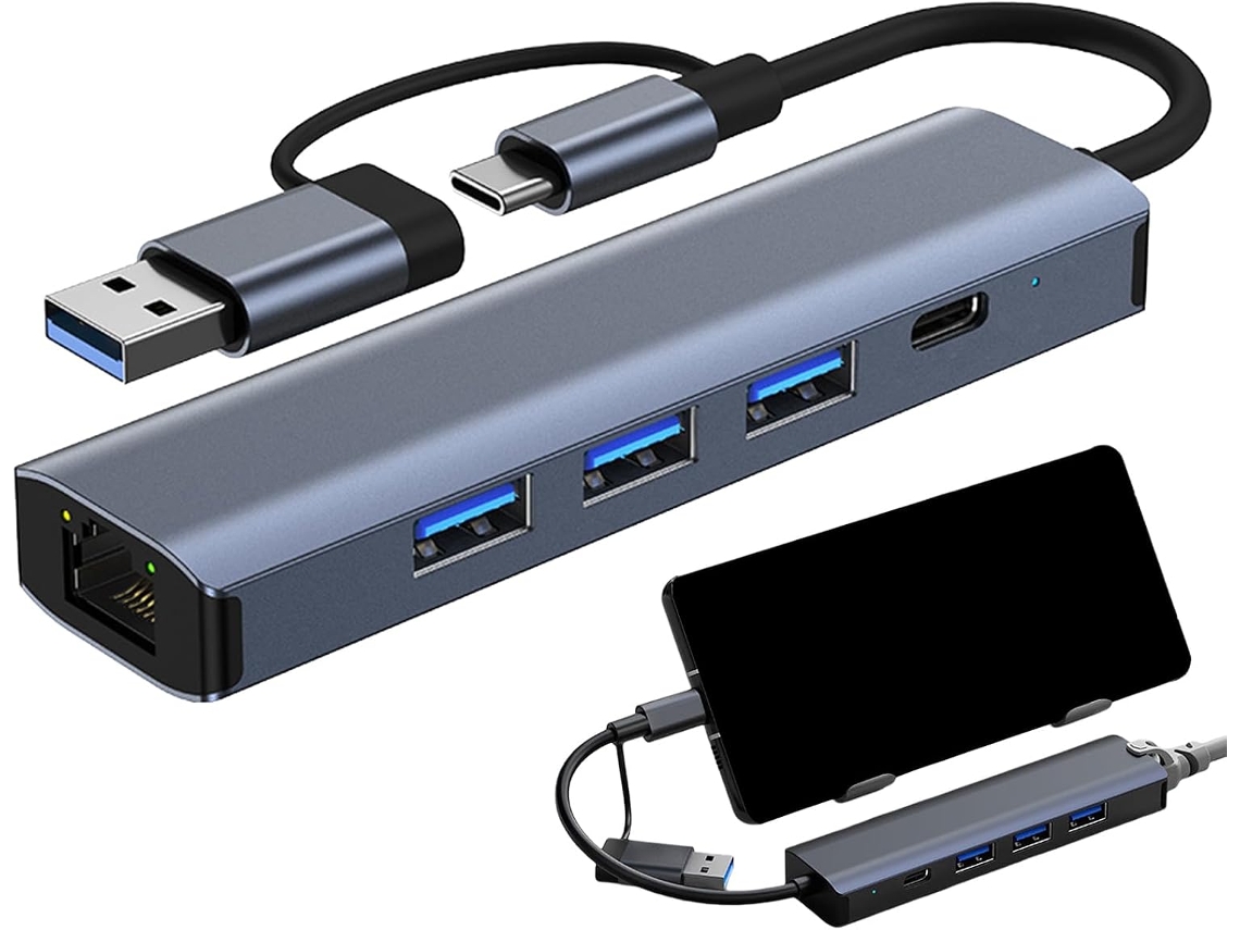 Adaptador Usb Para Ethernet Rj45, De Internet, Hub