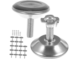 Doitool Conjunto De 20-niveladores Ajustáveis Para Pés Móveis, Resistentes, Para Mesas E Cadeiras, Com Porcas