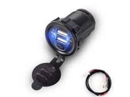 12V 24V Adaptador Duplo Do Carregador de Carro Do Usb 5V 2.1A com Cabo de Alimentação Do Interruptor Ligado ALLINLESS
