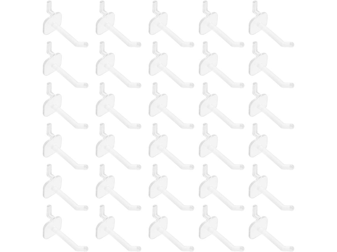 Conjunto De 50 Ganchos Transparentes Para Painel Perfurado, Organizado