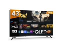 Smart Tv 43 Polegadas Qled 4k Com Samsung Tv Tizen 8.0. Televisores 2026 - Td Systems Prime43qc22tizen