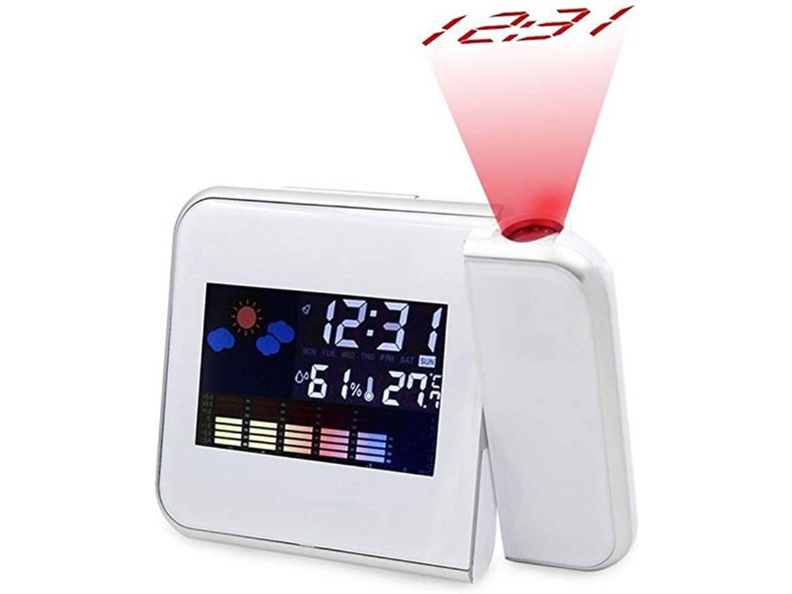Relógio Despertador SZSMART CT0823 (Branco - Digital)