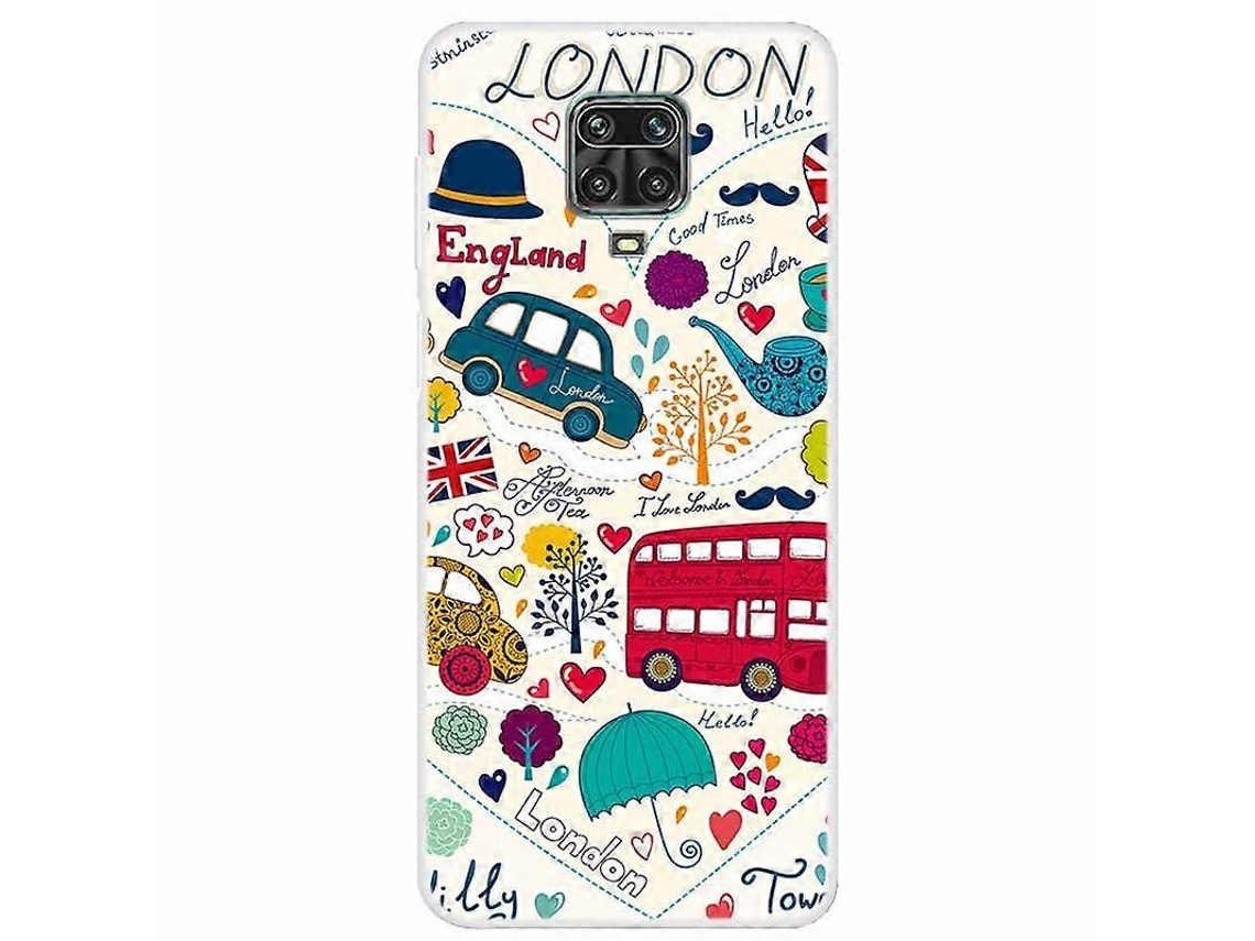 Capa De Tpu Macio Com Estampa De Padrão Para Xiaomi Redmi Note 9 Pro/note 9 Pro Max/note 9s