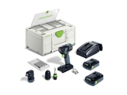 Chave de Fenda 18V Txs 18 C 3.0-Set 2 Baterias 3Ah Carregador Caixa Systainer Sys3 576896 FESTOOL