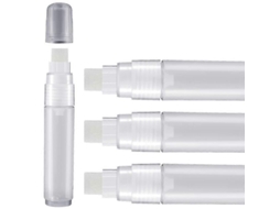 Pacote Com 4 Canetas Marcadoras Permanentes Acrílicas De 15 Mm Vazias, Marcador Branco Transparente, Ponta Fina, Recarregáveis ​​e Vazias. Olysi Shop