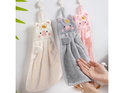 Conjunto de 3 Toalhas Infantis com Estampas de Animais Fofos, Absorventes e de Secagem Rápida BRILVIBERA