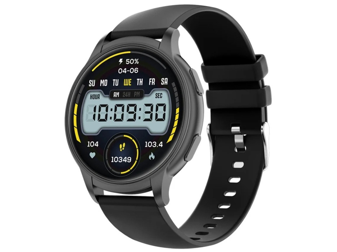 Relógio inteligente feminino Bestvite com monitor de frequência cardíaca, pedômetro, chamadas Bluetooth e rastreador de saúde feminina.