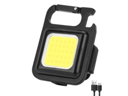 Lanterna Chaveiro Led Cob Mini Portátil Alta Luminosidade Carregamento Usb Magnética Dobrável