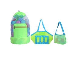 Conjunto 3 Bolsas De Armazenamento De Malha Para Brinquedos De Praia Yuysan (ab002)