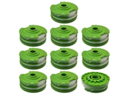 Rs90111 - Conjunto De 10 Carretéis De Substituição Para Acessórios De Cortadores De Grama Earthwise St00011, St00013, St00015, St00113 E St00115