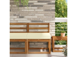 Vidaxl Almofada Para Sofá Externo Poliéster Creme 60 X 60 Cm