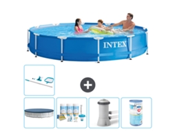 Intex Piscina Com Estrutura Redonda - 366x76 Cm - 6-peças S31547