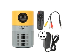 Projetor Mini HD 1080p Portátil com Som Cinemático e Resfriamento Dual para Quarto, UK | S/MARCA