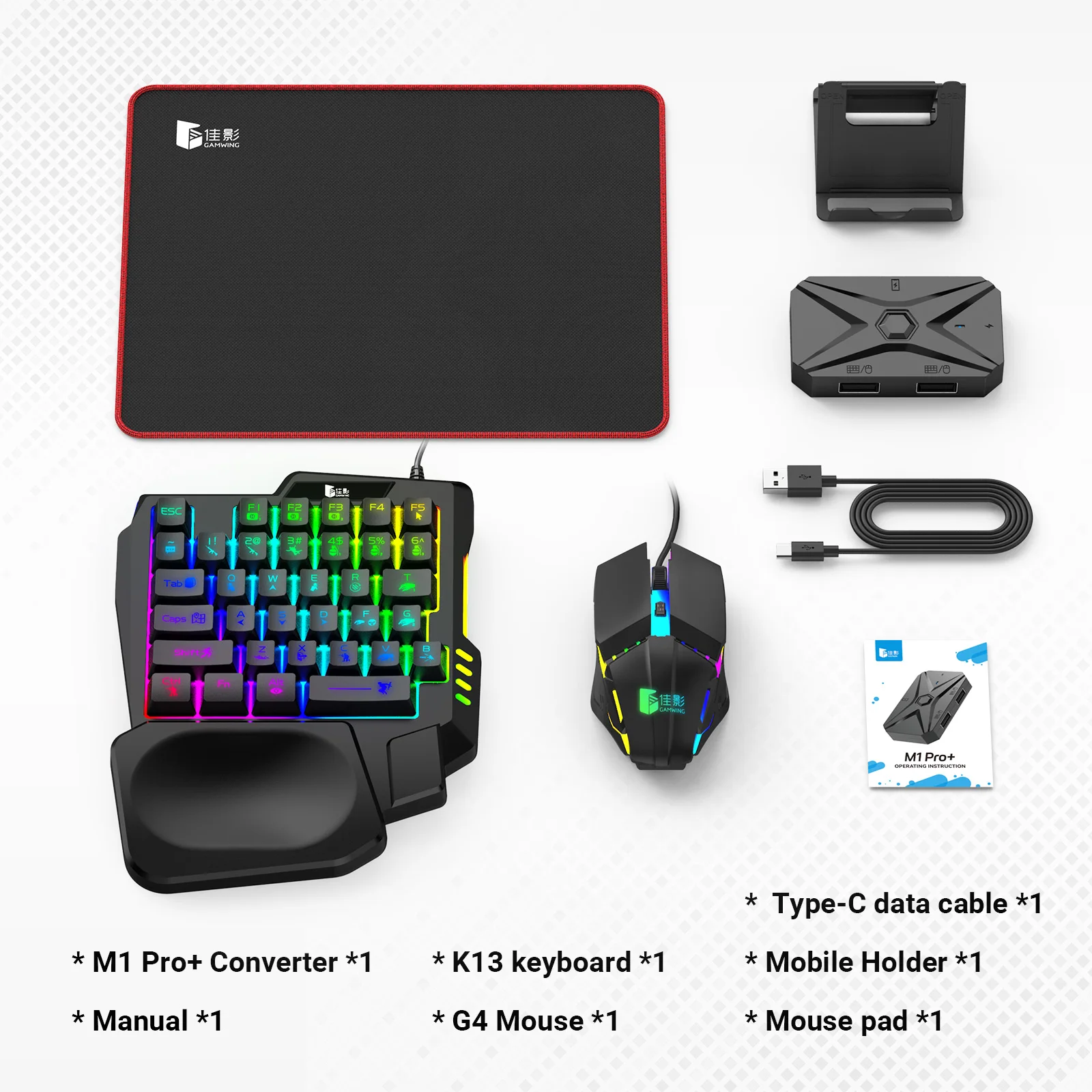 Adaptador para mapeamento de teclado e mouse, adaptador para jogos mobile, acessórios para e-sports
