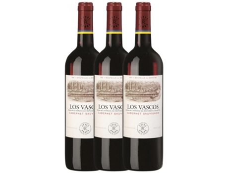Vinho BARONS DE ROTHSCHILD Barons De Rothschild Los Vascos Cabernet Sauvignon Valle De Colchagua (0.75 L - 3 unidades)