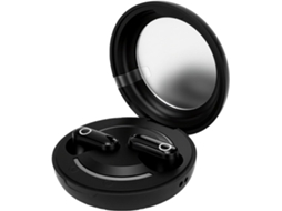 Fones De Ouvido Sem Fio Bluetooth Com Espelho Maquiagem Integrado,