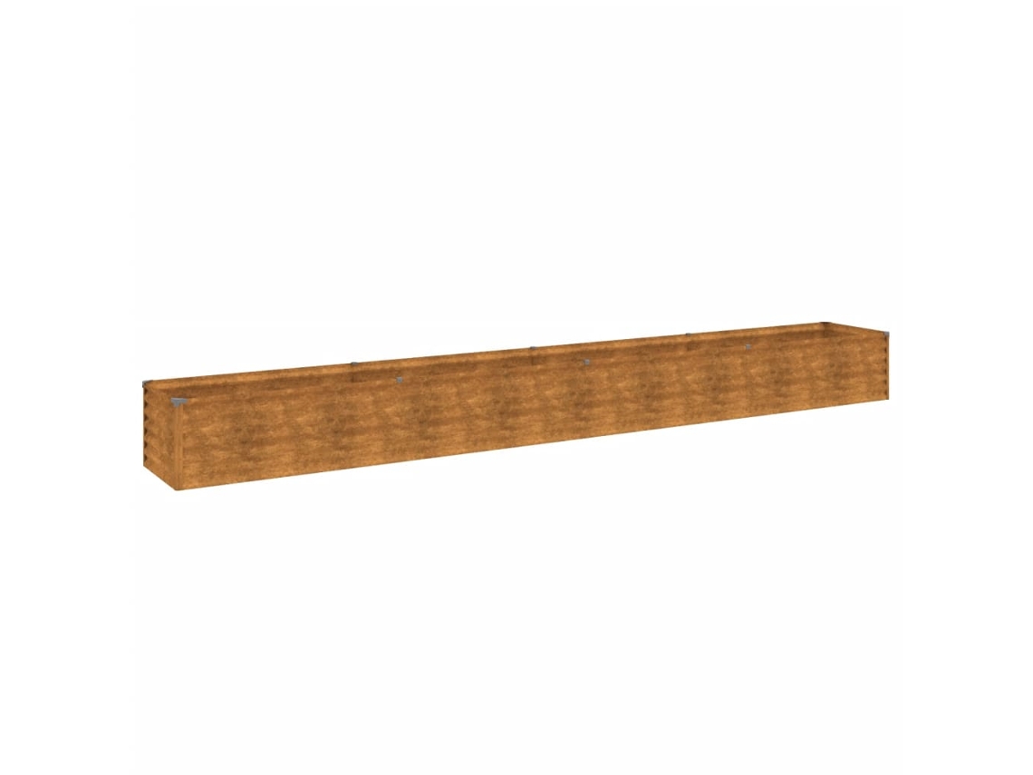 Garden Raised Bed, Garden Raised Beds Vidaxl Marrom Aço (386 X 50 X 36 Cm)