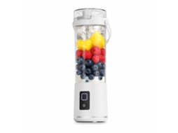 Liquidificadora Portátil Sem Fios Recarregável Por Usb Para Smoothies E Sumos, Com Botão, Branca Pérola, Bs-b01