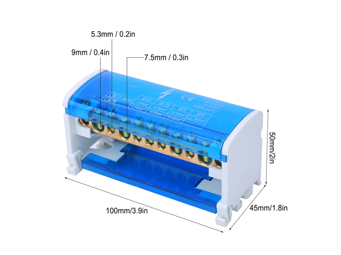 Laxiscreed Caixa De Distribuição Para Terminal Com Nível De Proteção À Prova De Pó E Compatível Com Din Rail