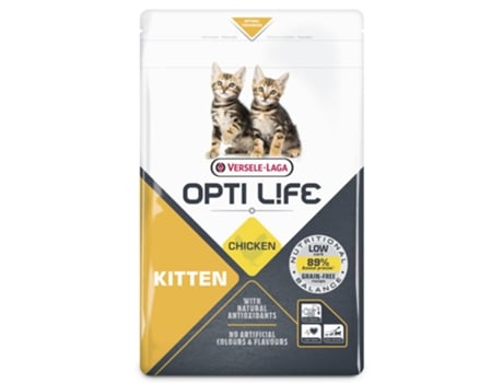 Ração seca para gatinho VERSELE-LAGA OPTI LIFE Frango (Quantidade: 2,5 kg)