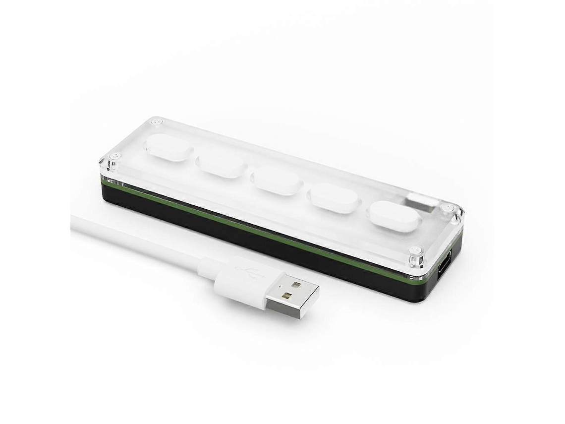 Teclado Macro Rgb De 5 Teclas Com Botão Personalizado, Teclado Mecânico De Uma Mão, Teclado Para Jogos Everley891