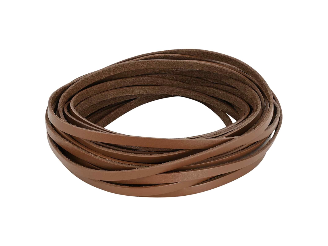 Vidaxl Pulseira De Couro 1 Castanho 200 X 0,5 Cm Couro