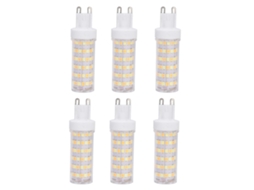 6pcs Lâmpada Led G9 12w 104led 3 Cores Luz 85 265v Econômica para Lar Parede Mesa