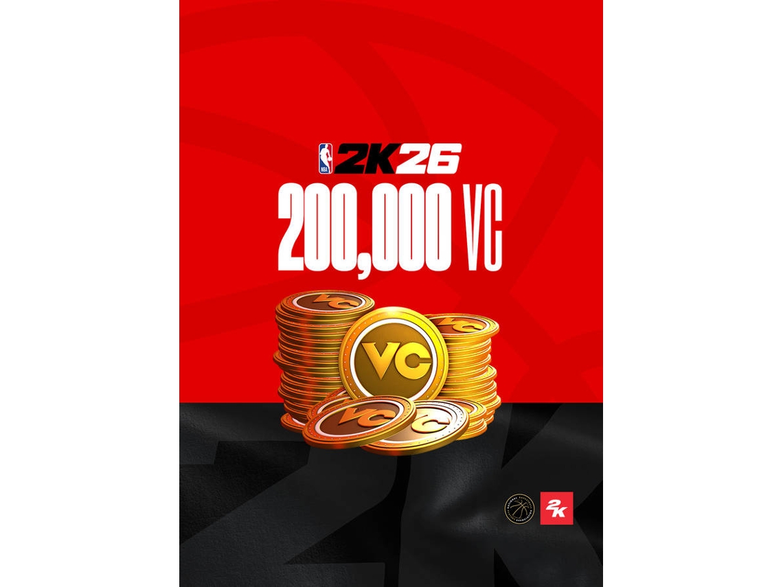 Cartão de Descarga NBA 2K26: 200,000 Virtual Currency Pack (Formato Digital)