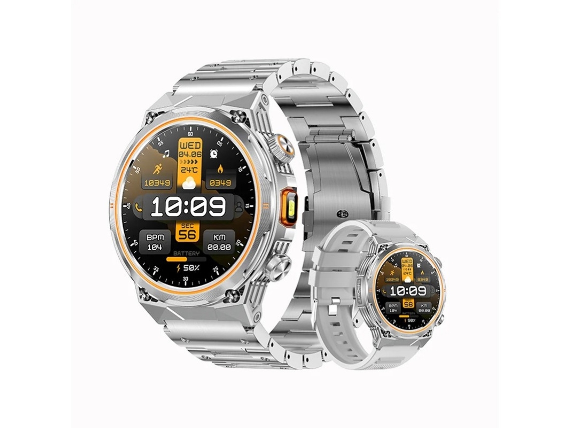 Smartwatch Ak81 com lanterna para esportes Ao Ar Livre Bestvite (roxo)