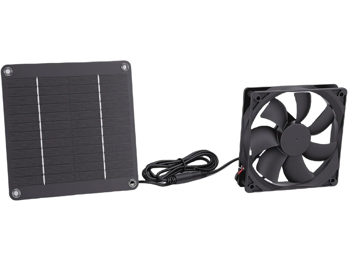 Kit De Ventilador Com Painel Solar De 4w