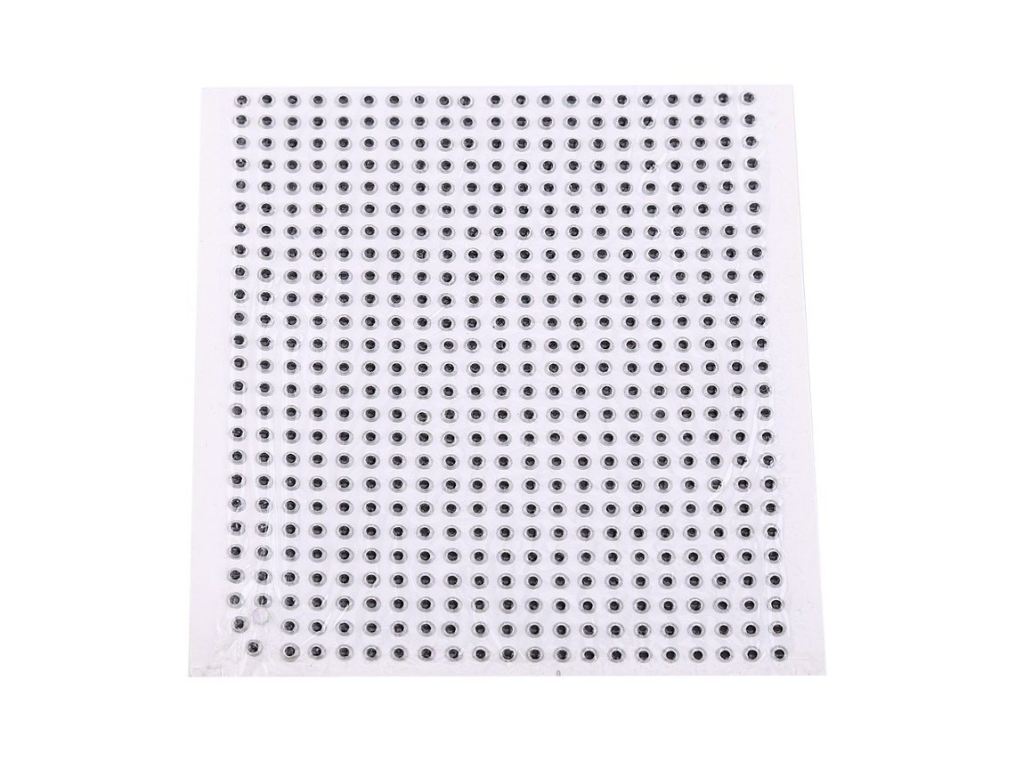 Olhos de Isca 3d Adesivos Prata 4mm 500un