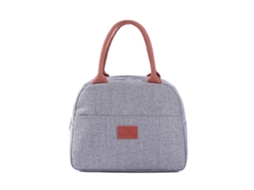 Bolsa Térmica de Alumínio para Lancheira, Bolsa Bento Portátil em Tecido Oxford Impermeável BRILVIBERA