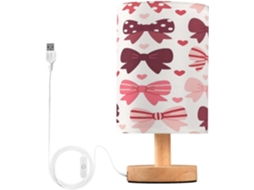 Abajur De Cabeceira Arcos Para Quarto, Com Portas De Carregaje USB C, Luminária De Mesa Cabeceira, Luminária De