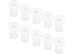 Kit Com 10 Buchas Plásticas Para Substituição Da Dobradiça Inferior Porta Geladeira