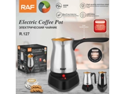 Cafeteira Turca Padrão Europeu Raf Com Alça De Aço Inoxidável, Cafeteira Elétrica, Chaleira 500ml R127 Brilvibera