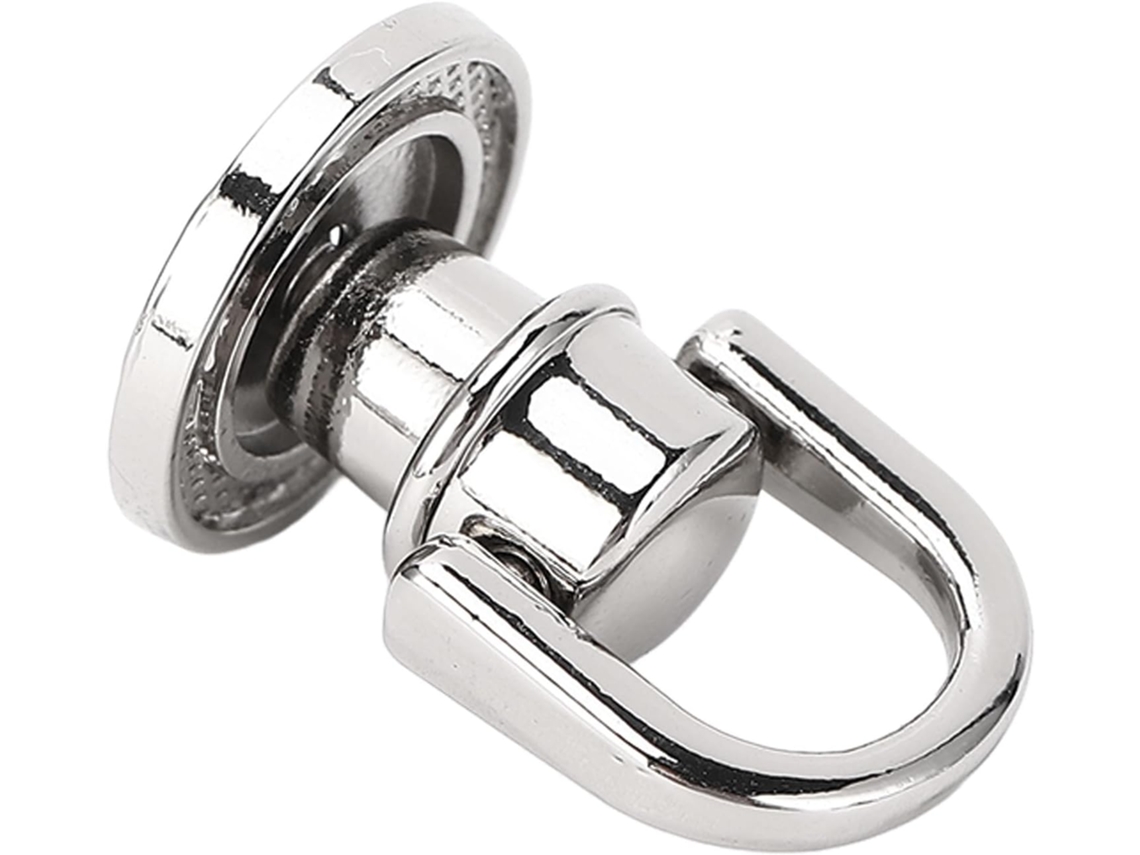 Rebite Em Forma De D Com Design Giratório, 15x17mm (prata)