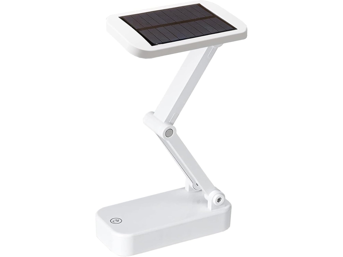 Luminária De Mesa Solar Dobrável, Portátil E Com Intensidade Ajustável, Sensor De Toque, Sem Fio, Com Carregamento Solar