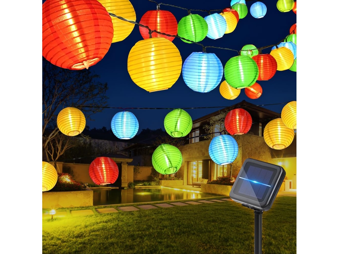 Guirlanda Solar Para Exterior,30 Leds,6m,impermeável,decoração Para Jardim,terraço,varanda E Pátio Btforus