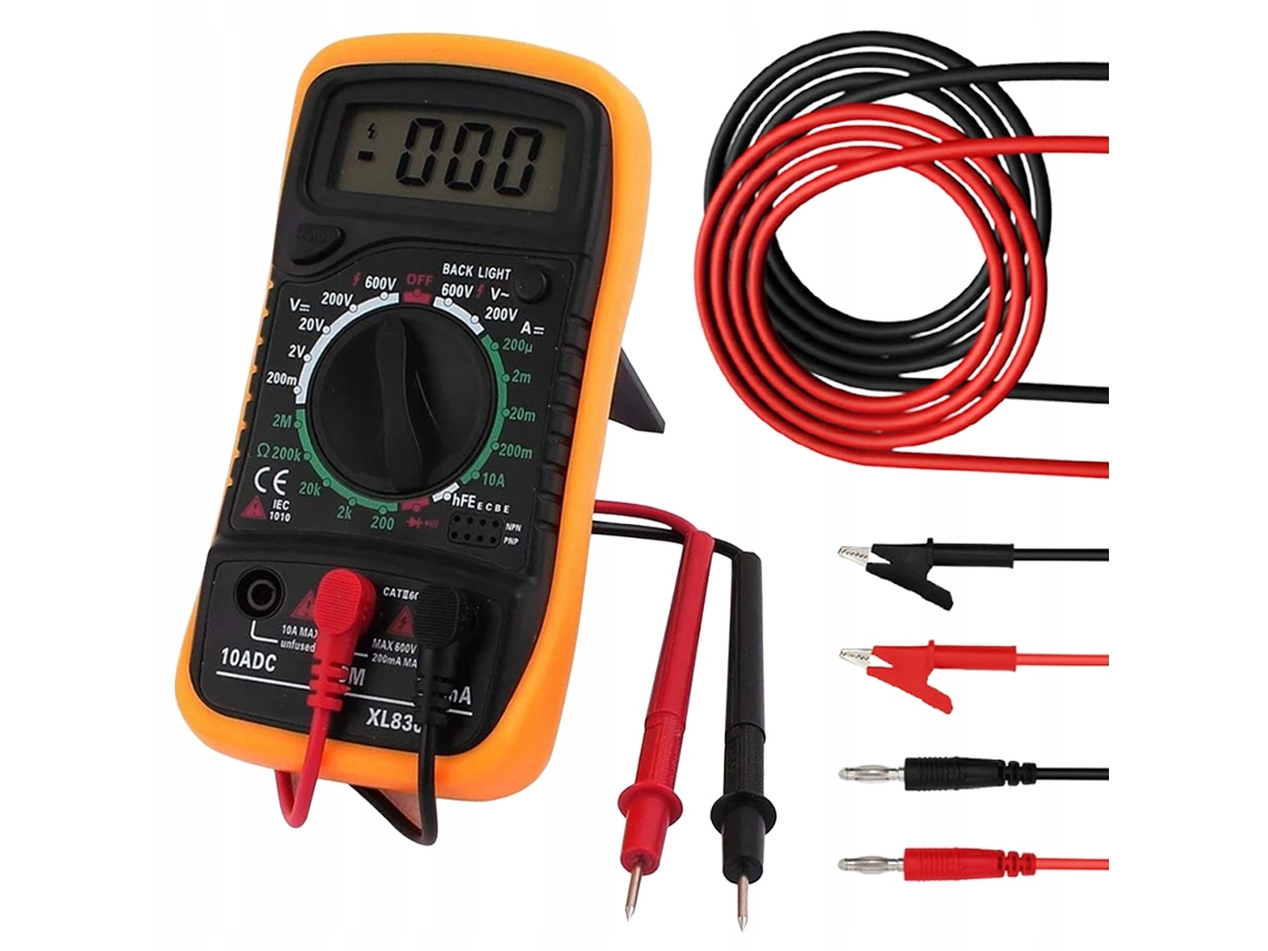 Conjunto Multímetro Digital XL830L 1000V 15A ROSFIX
