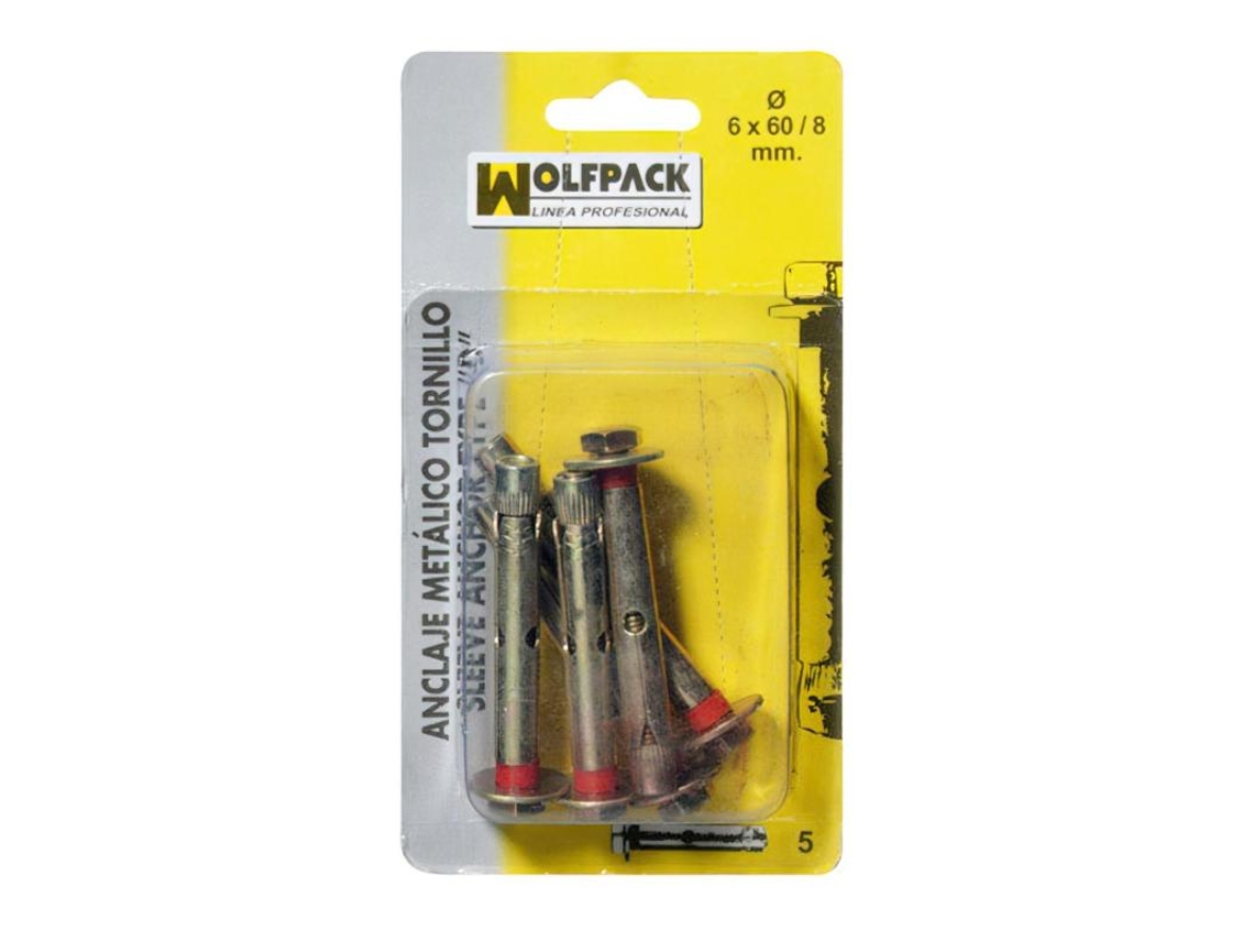 Parafuso de Ancoragem Metálico 12X110/16 mm (2 Pedaços) WOLFPACK LINEA PROFESIONAL