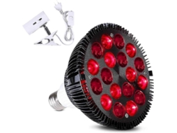 Lâmpada de Terapia Luz Vermelha com Suporte, Combinação 660 Nm e Infravermelho Próximo 850 Nm, Dispositivo Terapêutico P GOKOCO