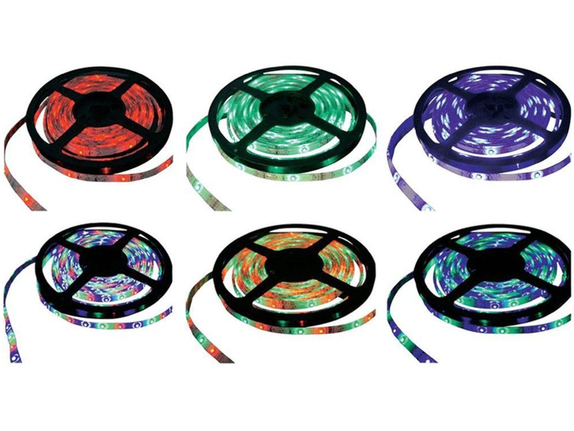 Fita Led, Ip65, 10 M, Rgb, Comando Remoto, Para Decoração De Móveis, Televisão, Prateleiras E Ambientes Internos