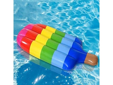 Bouée Inflável Gigante Forma De Gelo 107 Cm Multicolorida Para Crianças E Adultos Piscina Ou Praia Tous À La Plage