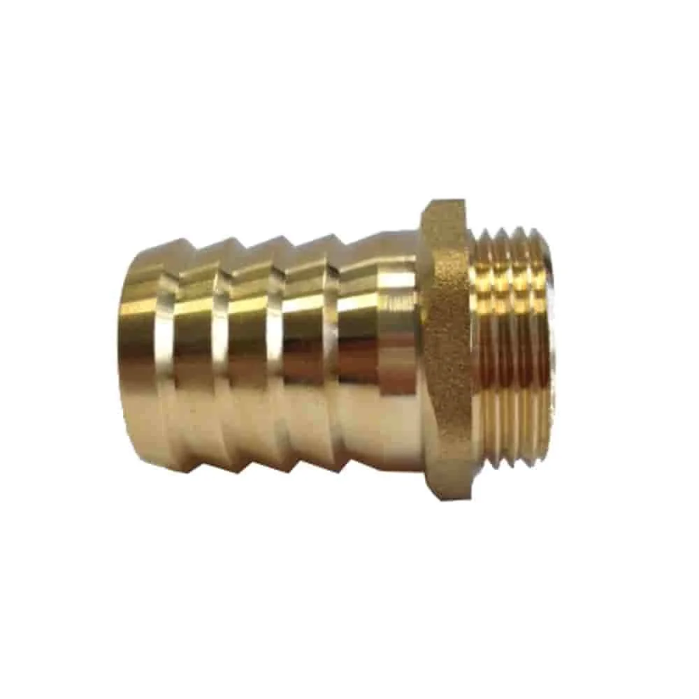 Conector Mangueira Latão 3/4'' Rosca Macho 19 Mm Hexagonal