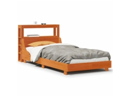 Cama Sem Colchão 75x190 cm Madeira de Pinho Maciça Castanho mel MAISON EXCLUSIVE